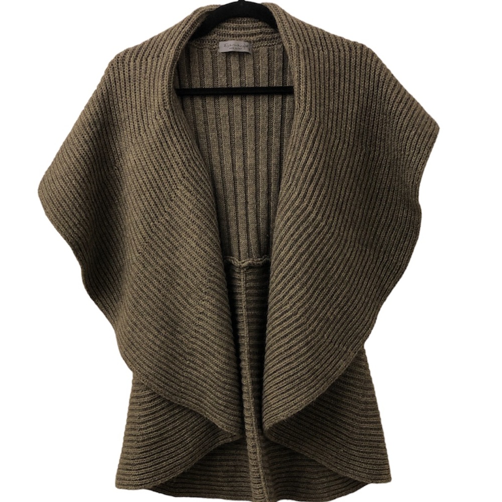 Elsamanda Open Mohair Blend Sweater Vest Size Medium EUC